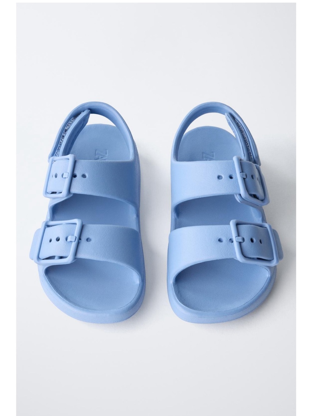 ZARA RUBBERIZED BUCKLED SANDALS - Picture 3 of 10